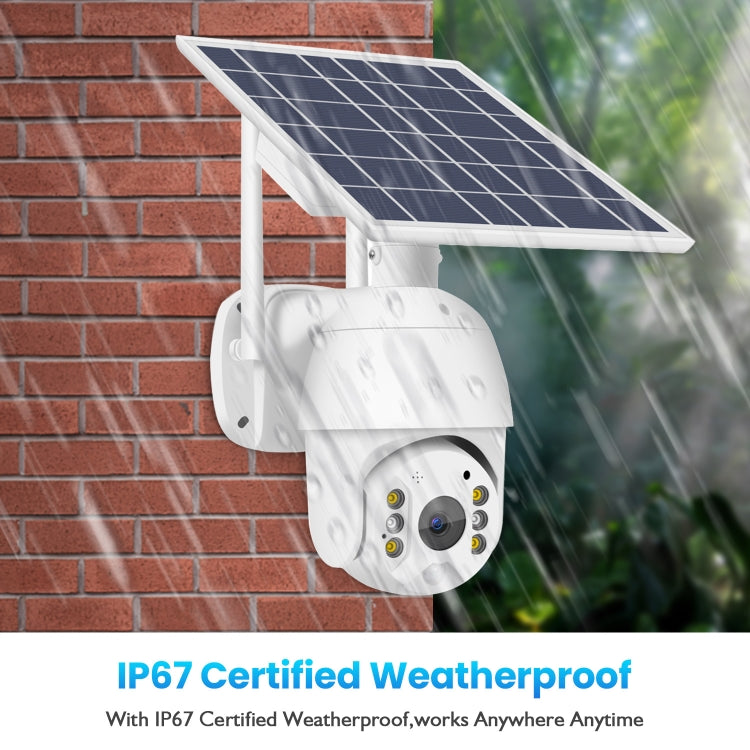 T16 1080P Full HD Solar Powered WiFi Camera, Support PIR Alarm, Night Vision, Two Way Audio, TF Card - Security by buy2fix | Online Shopping UK | buy2fix