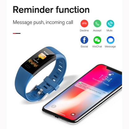 Y10 0.96 inch TFT Color Screen Smart Bracelet, Support Call Reminder/ Heart Rate Monitoring /Blood Pressure Monitoring/ Sleep Monitoring/Blood Oxygen Monitoring(Red) - Smart Wear by buy2fix | Online Shopping UK | buy2fix