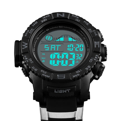 SKMEI 1380 Men Fashionable Outdoor 50m Waterproof Digital Watch Large Dial Sports Wrist Watch(Black) - Sport Watches by SKMEI | Online Shopping UK | buy2fix