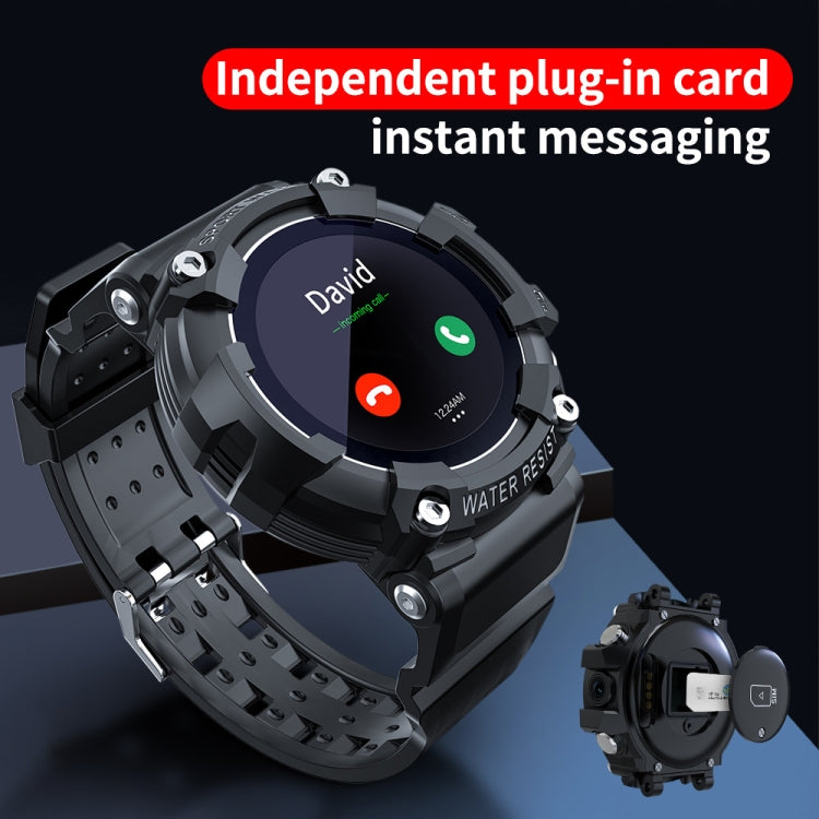 LOKMAT SKY 4G Call Waterproof Smart Watch, 1.28 inch SL8521E Dual Core, 512MB+4GB, Multi-sport Modes, SOS (Black) - Smart Wear by Lokmat | Online Shopping UK | buy2fix