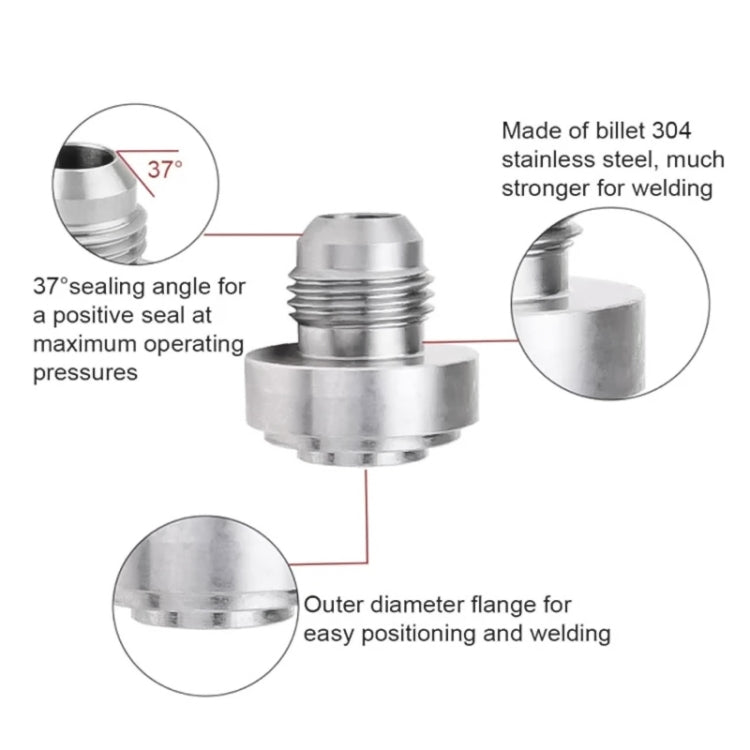 AN8 Car Oil Pipe Joint Breathable Pot Connector - In Car by buy2fix | Online Shopping UK | buy2fix