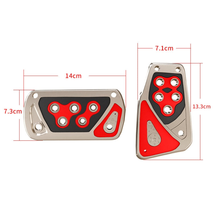 CARFU AC-529A Car New Energy Manual Automatic Transmission Brake Pedal(Red) - Foot Pedal by CARFU | Online Shopping UK | buy2fix