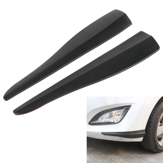 1 Pair Car Solid Color Silicone Bumper Strip, Style: Long (Black) - Anti Collision Sticker by buy2fix | Online Shopping UK | buy2fix