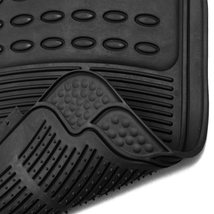 TIROL T13115 4 Set General Car Waterproof Rubber Floor Mats - Floor Mats by TIROL | Online Shopping UK | buy2fix