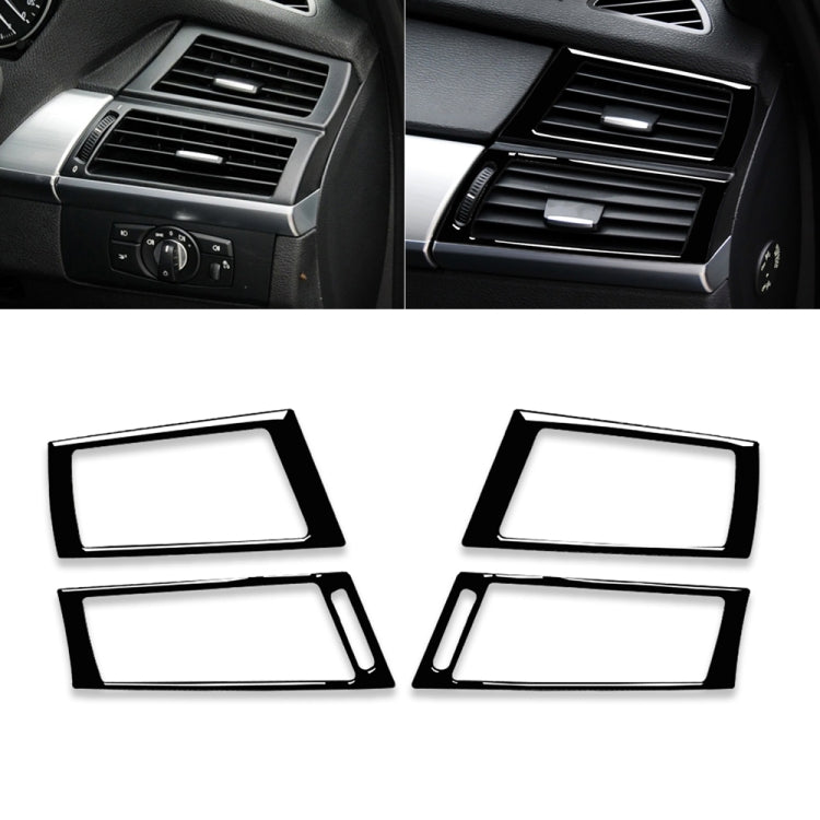 For BMW X5 E70 / X6 E71 2008-2013 Car Side Air Outlet Decorative Sticker, Left and Right Drive Universal(Black) - In Car by buy2fix | Online Shopping UK | buy2fix