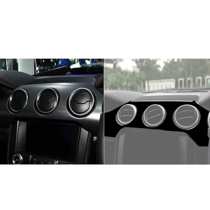For Ford Mustang 2015-2020 Car Dashboard Panel Set Decorative Sticker, Right Drive (Black) - In Car by buy2fix | Online Shopping UK | buy2fix