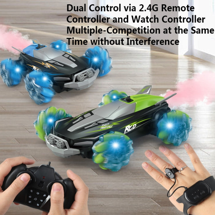 YDJ-D888 4WD 2.4G Remote Control Spray 360 Degree Flip Stunt Drift Car(Blue) - RC Cars by buy2fix | Online Shopping UK | buy2fix