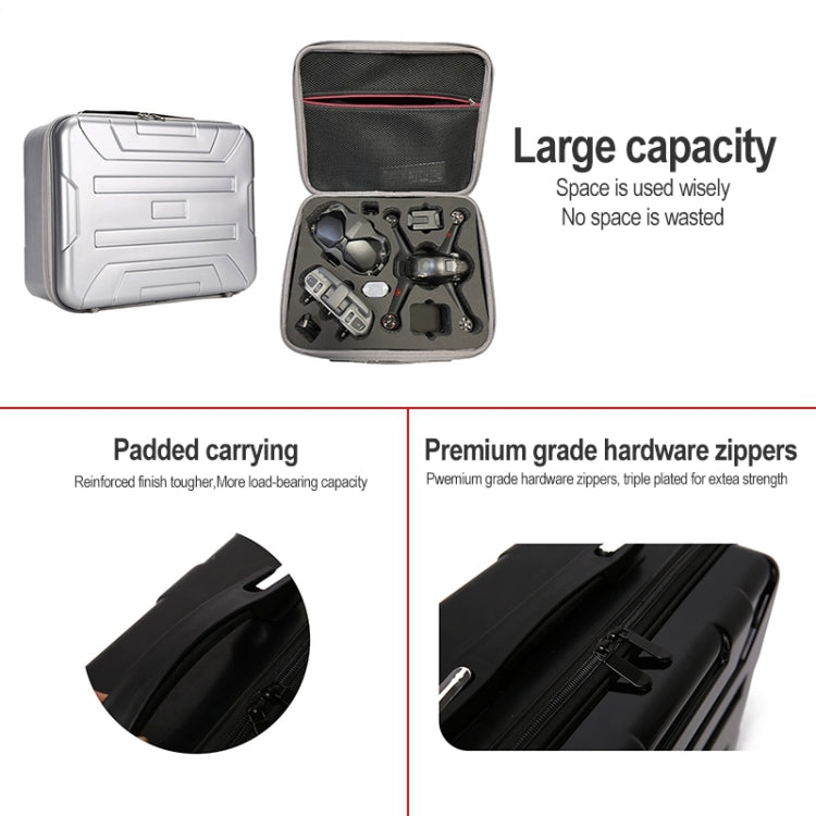 Portable Hard Case Carrying Travel Storage Box Waterproof Hard Case Storage Bag for DJI FPV(Silver) - DJI & GoPro Accessories by buy2fix | Online Shopping UK | buy2fix