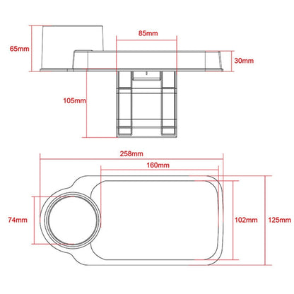 SHUNWEI SD-1511 Portable Vehicle MultifunctionCup Holder Cell Phone Holder, For iPhone, Galaxy, Huawei, Xiaomi, Sony, LG, HTC, Google and other Smartphones(Black) - Car Holders by SHUNWEI | Online Shopping UK | buy2fix