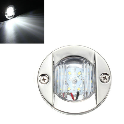 D2947 Stainless Steel 304 Round 12V Yacht Boat LED Stern Light - Taillights by buy2fix | Online Shopping UK | buy2fix