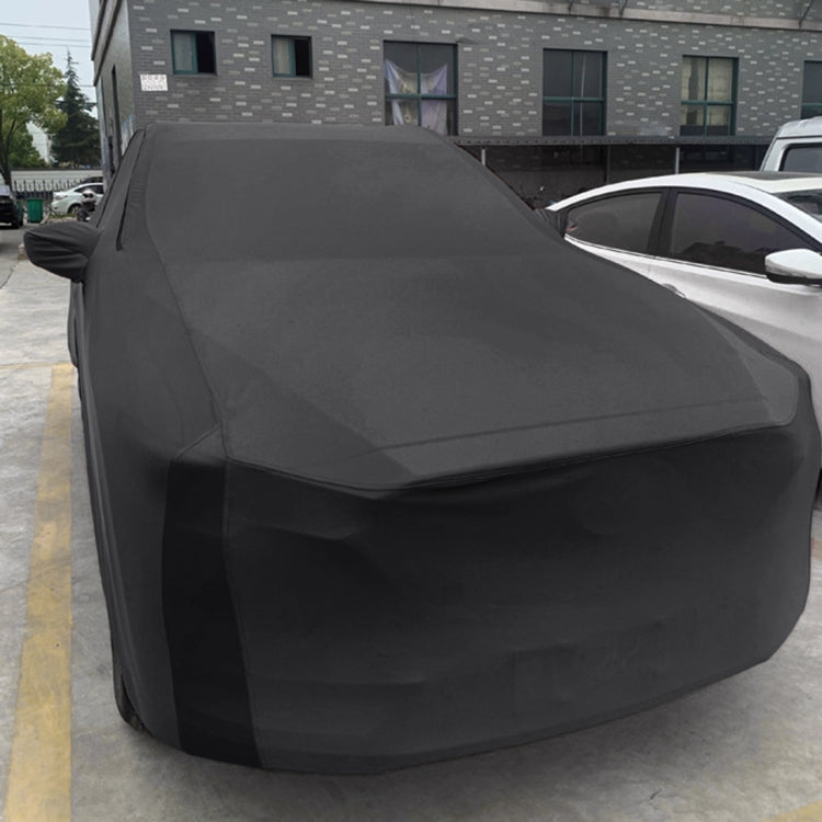 Anti-Dust Anti-UV Heat-insulating Elastic Force Cotton Car Cover for Sedan Car, Size: M, 4.65m~4.89m (Black) - PE Material by buy2fix | Online Shopping UK | buy2fix