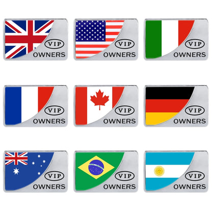 Universal Car UK Flag Rectangle Shape VIP Metal Decorative Sticker (Silver) - 3D Metal Sticker by buy2fix | Online Shopping UK | buy2fix