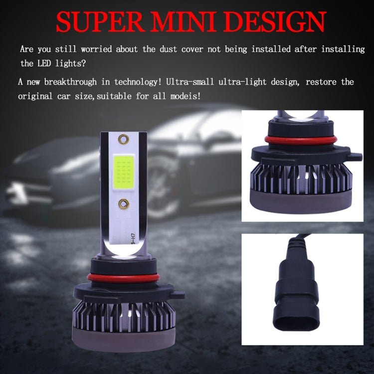 2 PCS 9005 DC9-36V / 36W / 8000K / 6000LM IP68 Car / Motorcycle Mini COB LED Headlight Lamps / Fog Light(Ice Blue Light) - LED Headlamps by buy2fix | Online Shopping UK | buy2fix