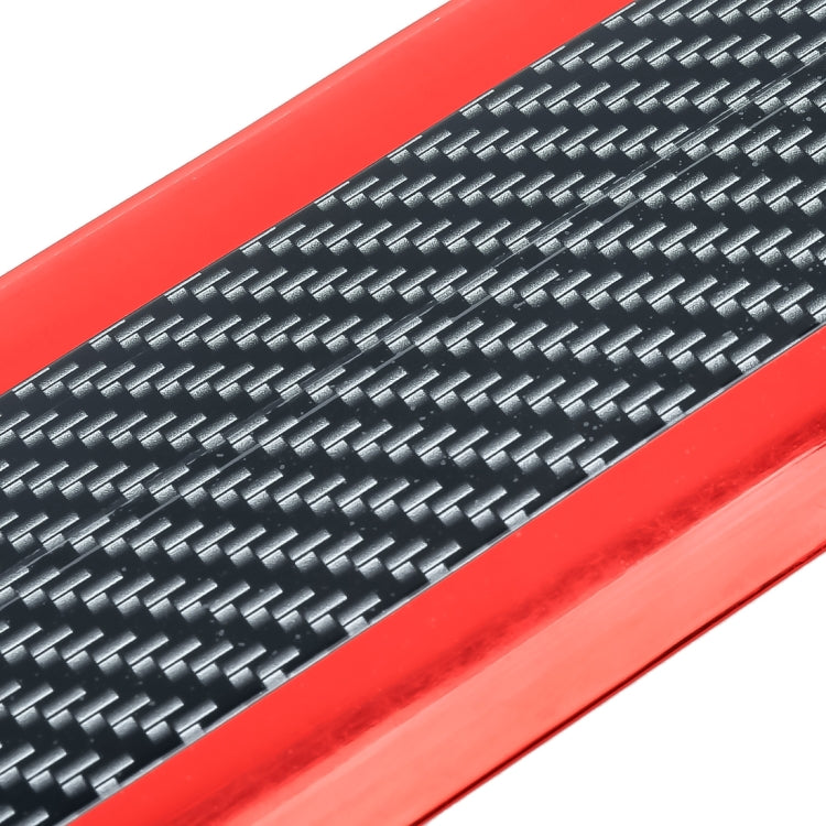 Universal Electroplate Carbon Fibre Car Door Threshold Decoration Strip Decorative Sticker, Size : 5CM x 2M (Red) - Decorative Strip by buy2fix | Online Shopping UK | buy2fix