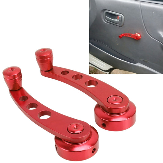 1 Pair Universal Car Wagon Door Window Crank Handle Winder  Manual Door Crank Handle Window Winders(Red) - Ornaments by buy2fix | Online Shopping UK | buy2fix