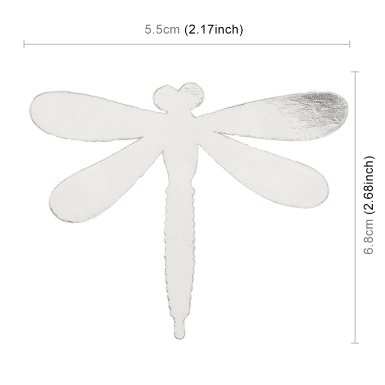 Dragonfly Shape Car Metal Body Decorative Sticker (Silver) - Decorative Sticker by buy2fix | Online Shopping UK | buy2fix