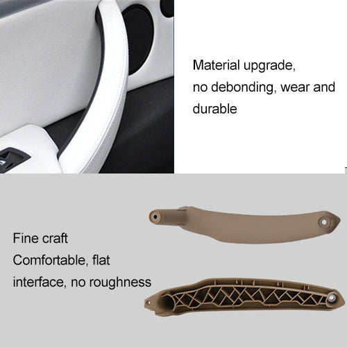 Car Interior Left Handle Inner Door Armrest Panel Pull 51416969401 for BMW X5 / X6, Left Drive(Brown) - In Car by buy2fix | Online Shopping UK | buy2fix
