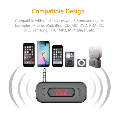 Doosl DSER116 Multifunctional Car FM Transmitter Wireless Music Receiver with 3.5mm Jack & LCD Display, Support Hands-free Call(Black) - Bluetooth Car Kits by DOOSL | Online Shopping UK | buy2fix