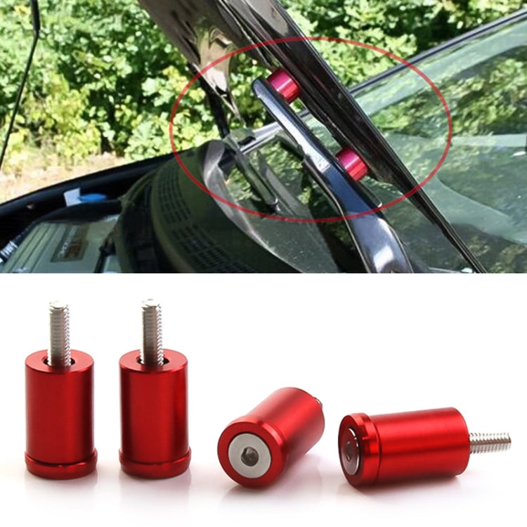 4 PCS Car Modified Isolation Column Engine Cover Blocked Up Screw Engine Turbine Ventilation Gasket Screw Washer (Red) - In Car by buy2fix | Online Shopping UK | buy2fix
