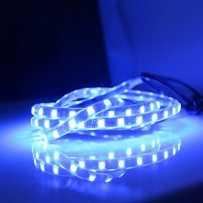 5 PCS Flow Style 45 LED 3528 SMD Waterproof Flexible Car Strip Light for Car Decoration, DC 12V, Length: 90cm(Blue Light) - Decorative Lights by buy2fix | Online Shopping UK | buy2fix