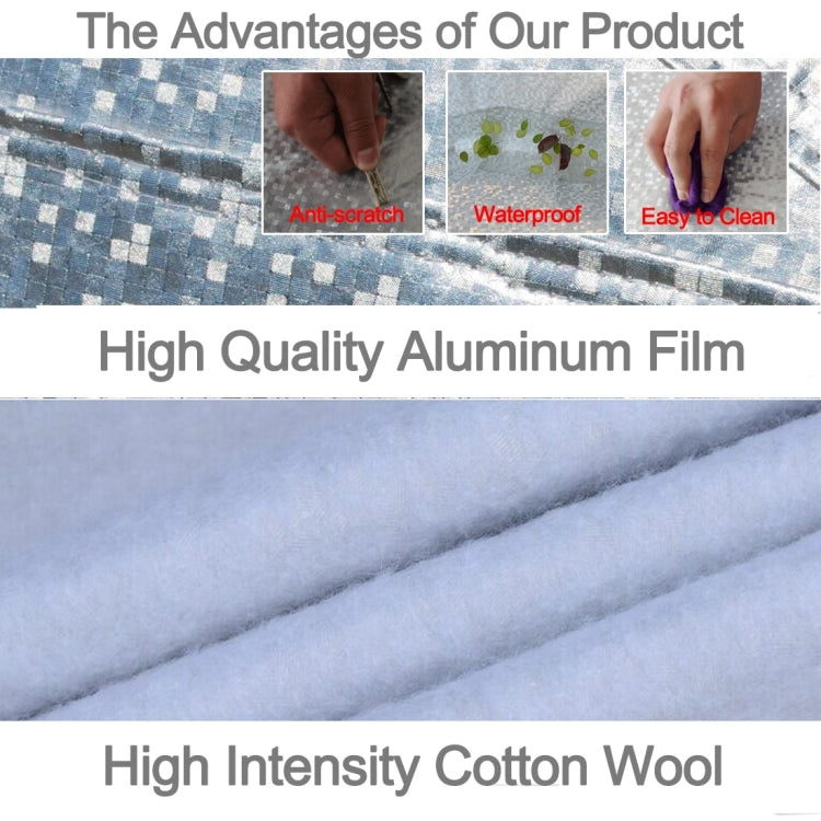 Aluminum Film PEVA Cotton Wool Anti-Dust Waterproof Sunproof Anti-frozen Anti-scratch Heat Dissipation SUV Car Cover with Warning Strips, Fits Cars up to 4.8m(187 inch) in Length - Aluminum Film PEVA by buy2fix | Online Shopping UK | buy2fix