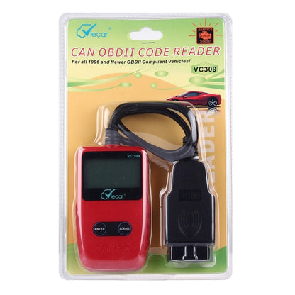 Viecar CV309 OBDII EOBD Car Diagnostic Tool Code Scanner Fault Reader(Red) - In Car by Viecar | Online Shopping UK | buy2fix