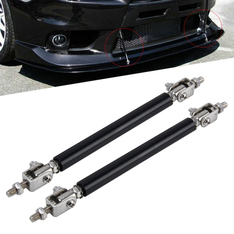 2 PCS Car Modification Large Surrounded By The Rod Telescopic Lever Front and Rear Bars Fixed Front Lip Back Shovel Adjustable Small Rod, Length: 7.5cm(Black) - In Car by buy2fix | Online Shopping UK | buy2fix