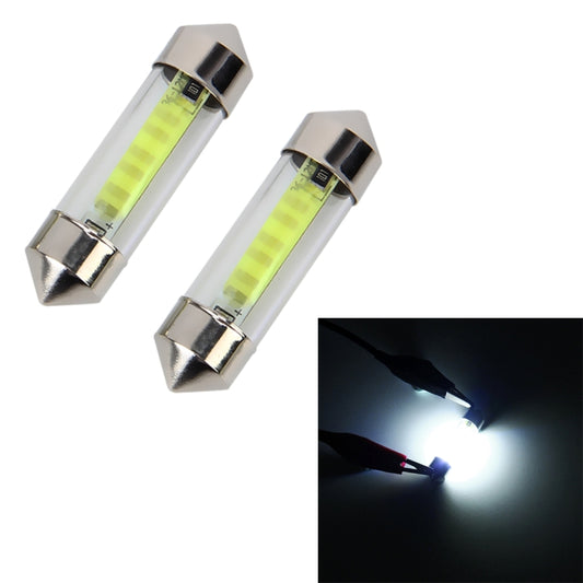 10 PCS 36mm 1W 6000K White Light Car Dome Lamp License LED Reading Light, DC 12V - Dome Lights by buy2fix | Online Shopping UK | buy2fix