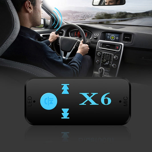 HQX6 Car Bluetooth V4.1 Audio Music Player Receiver Adapter, Support Wireless Hands-free & TF Card & USB Charge - Bluetooth Adapters by buy2fix | Online Shopping UK | buy2fix