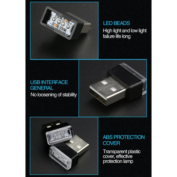 Universal PC Car USB LED Atmosphere Lights Emergency Lighting Decorative Lamp(Blue Light) - Atmosphere lights by buy2fix | Online Shopping UK | buy2fix