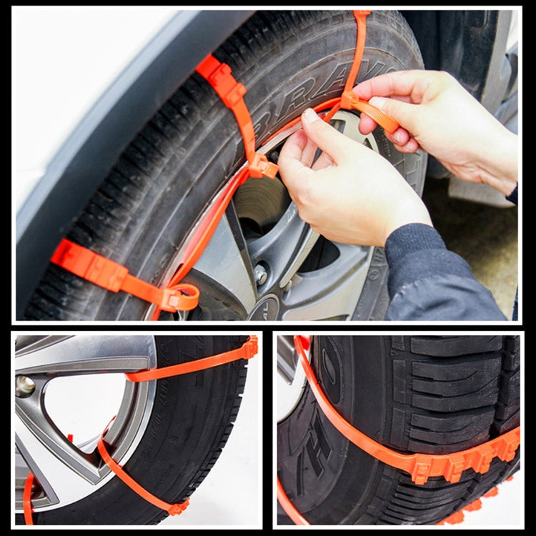 10 PCS Car Tire Emergency Single Grid Anti-skid Chains Tyre Anti-slip Chains - Car Road Trouble Clearer by buy2fix | Online Shopping UK | buy2fix