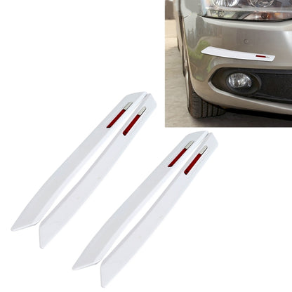 2 Pairs Universal Car Body Rear Bumper Protector Trim Cover Protective Strip Car Body Protective Strip Car Accessories Protective Stickers Car Protective Kit Car Body 4 Angle Protective Cover(White) - Anti Collision Sticker by buy2fix | Online Shopping UK | buy2fix