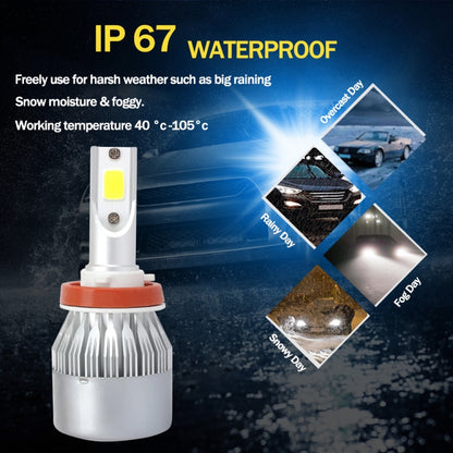 2 PCS H7 18W 1800 LM 8000K IP68 Casnbus Constant Current Car LED Headlight with 2 COB Lamps, DC 9-36V(Ice Blue Light) - LED Headlamps by buy2fix | Online Shopping UK | buy2fix