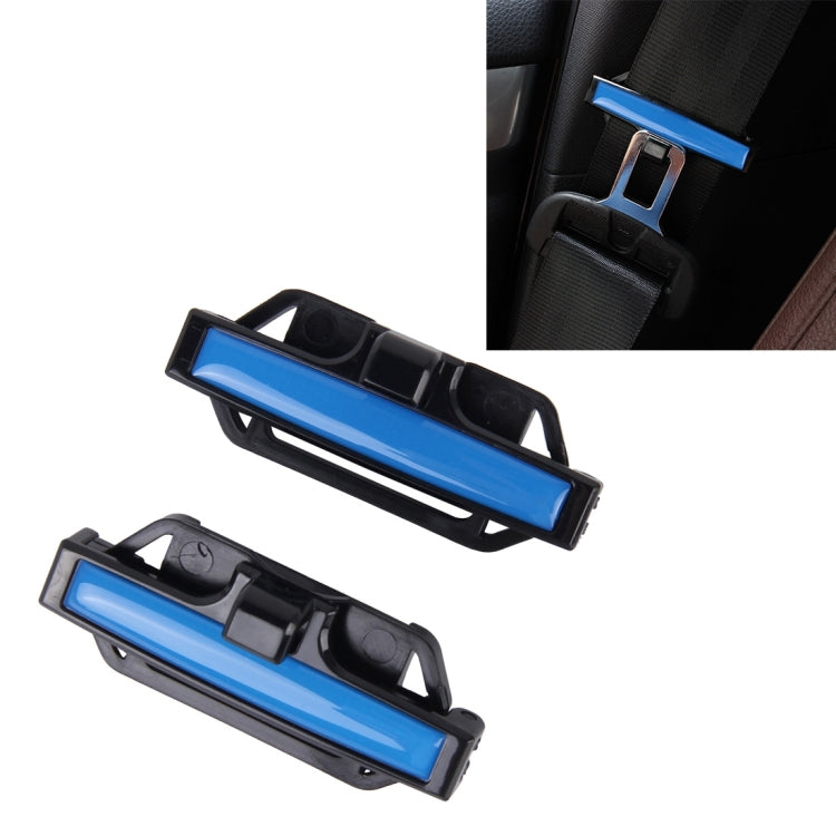 DM-013 2PCS Universal Fit Car Seatbelt Adjuster Clip Belt Strap Clamp Shoulder Neck Comfort Adjustment Child Safety Stopper Buckle(Blue) - Seat Belts & Padding by buy2fix | Online Shopping UK | buy2fix