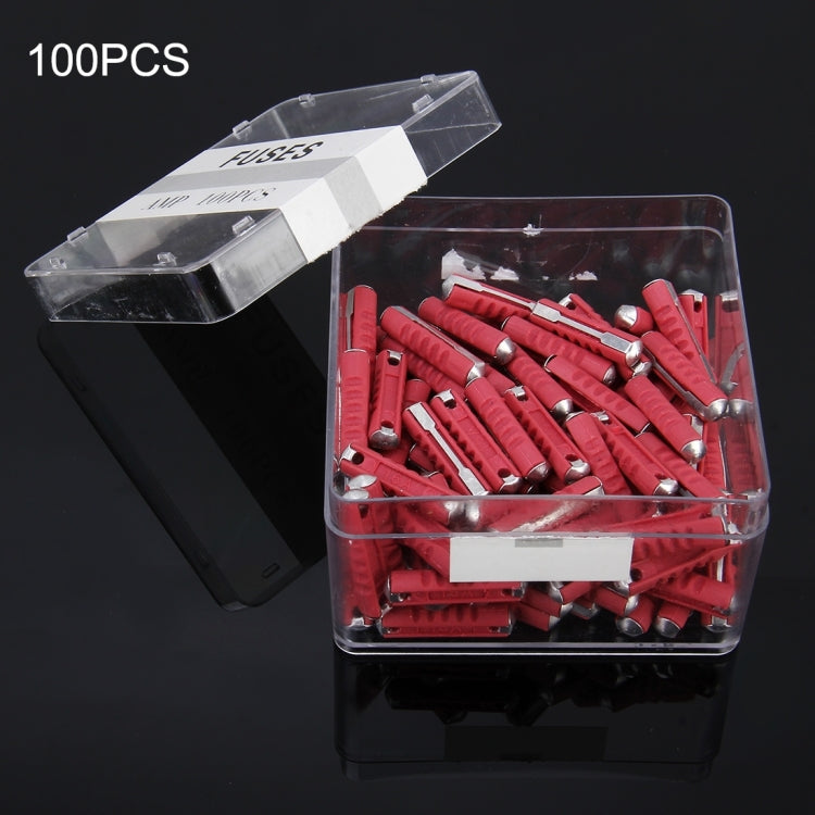 100 PCS Car Auto Fuse European Automotive Fuse (16A Red) - In Car by buy2fix | Online Shopping UK | buy2fix