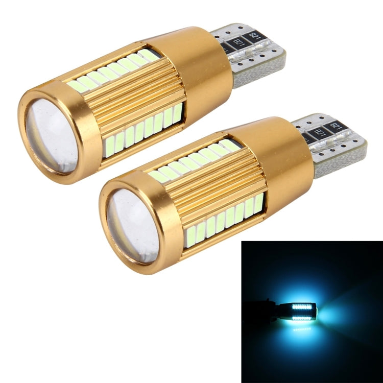 2 PCS T10 2W Constant Current Car Clearance Light with 38 SMD-3014 Lamps, DC 12-16V(Ice Blue Light) - Clearance Lights by buy2fix | Online Shopping UK | buy2fix