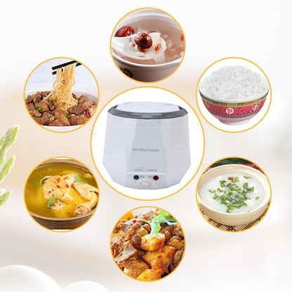 OUSHIBA Car Auto C3 Mini Multi-function Rice Cooker 12V 1.3L Volume for Rice Soup Noodles Vegetable Dessert(White) - Rice Cookers by buy2fix | Online Shopping UK | buy2fix