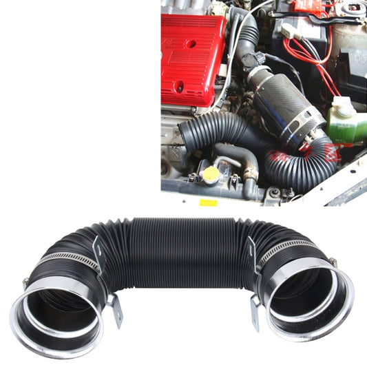 Car Auto Universal Tube Air Filter Adjustable Cold Air Injection Intake System Pipe Without Air Filter(Color:Silver ) - In Car by buy2fix | Online Shopping UK | buy2fix