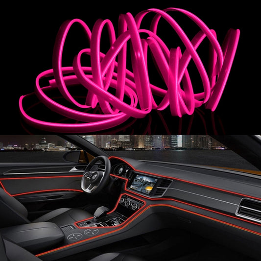 3m Cold Light Flexible LED Strip Light For Car Decoration(Pink Light) - Atmosphere lights by buy2fix | Online Shopping UK | buy2fix