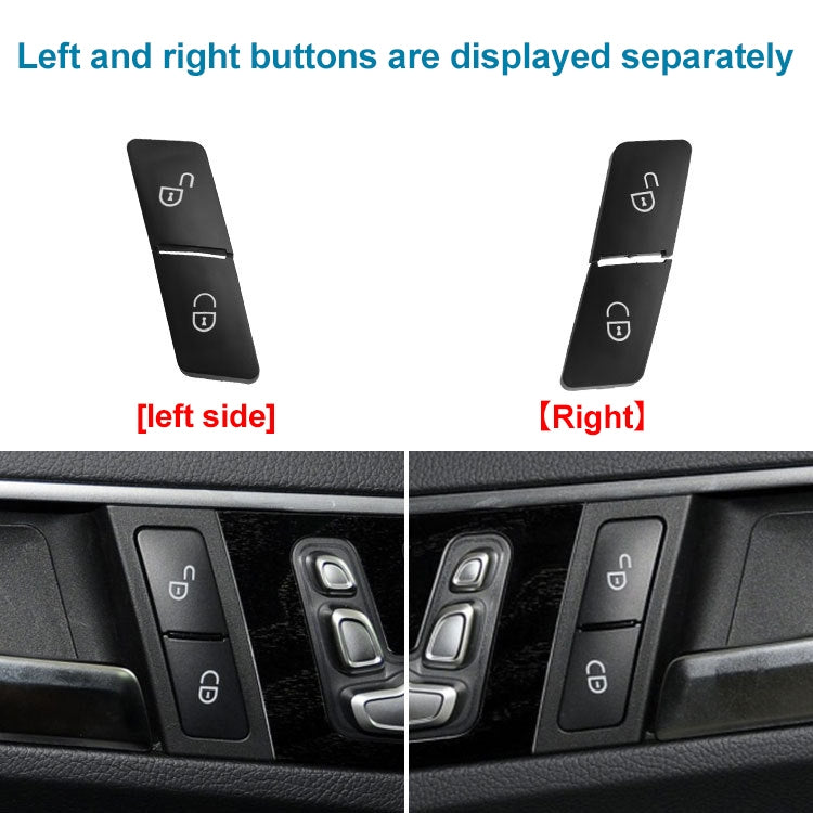 Car Right Side Door Lock Switch Buttons 2049058402 for Mercedes-Benz W204, Left Driving (Red) - In Car by buy2fix | Online Shopping UK | buy2fix