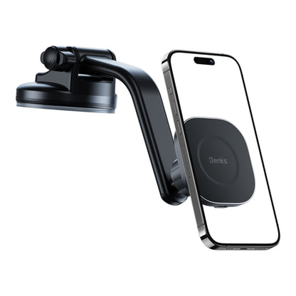 Benks CZ02 Pro 15W Magnetic Wireless Car Charger Phone Holder(Black) - In Car by Benks | Online Shopping UK | buy2fix