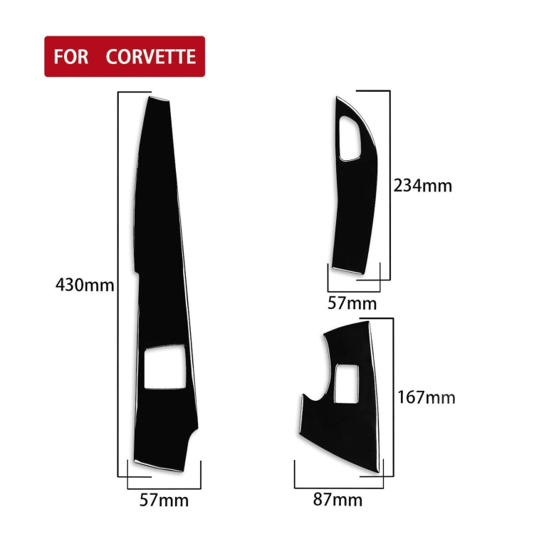 For Chevrolet Corvette C7 2014-2019 Car Button Panel Decorative Sticker, Left Drive - In Car by buy2fix | Online Shopping UK | buy2fix