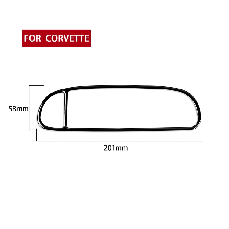 For Chevrolet Corvette C5 1998-2004 Car Central Vent Decorative Sticker, Left Drive - In Car by buy2fix | Online Shopping UK | buy2fix