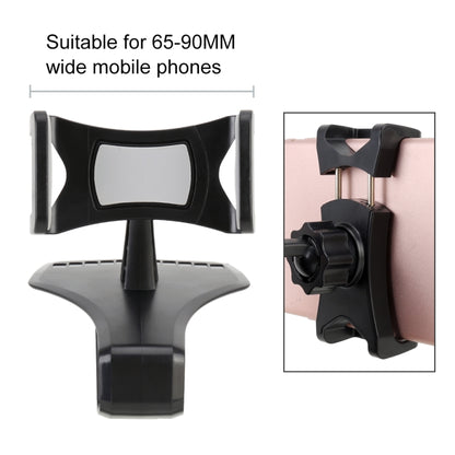 Car Dashboard Mobile Phone Holder Bracket with Number Plate (Black) -  by buy2fix | Online Shopping UK | buy2fix