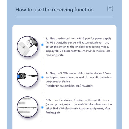 T-13 Bluetooth 5.0 LCD Digital Display Bluetooth Adapter Receiver Transmitter(Black) - Bluetooth Adapters by buy2fix | Online Shopping UK | buy2fix