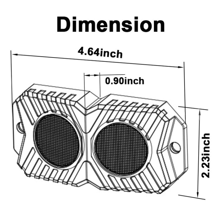 18W DC 12-24V 1.2A LED Double Row Car Bottom Light / Chassis Light / Yacht Deck Atmosphere Light (White Light) - In Car by buy2fix | Online Shopping UK | buy2fix