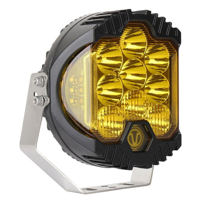 OL-1950Y 7 inch DC12V-30V 8000LM 6500K 90W Car LED Light on Three Sides Headlight for Jeep Wrangler (Gold Light) - In Car by buy2fix | Online Shopping UK | buy2fix