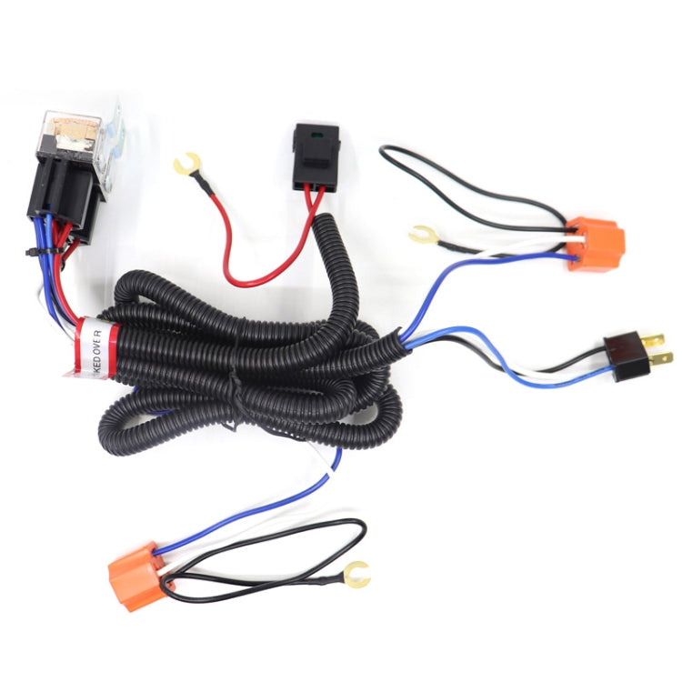 12V 2-lamp Car Headlight Modification Wiring Harness Brightener Cable - In Car by buy2fix | Online Shopping UK | buy2fix