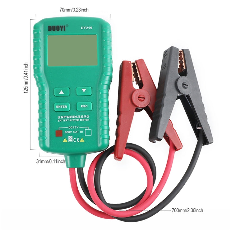 DUOYI DY219 Digital Battery Analyzer Car Fault Diagnostic Device Current and Voltage Detector - Electronic Test by DUOYI | Online Shopping UK | buy2fix