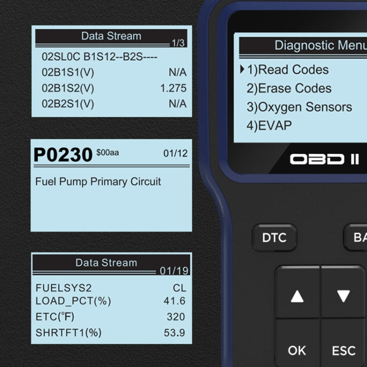 V322 Car OBD Handheld Code Reader Multilingual Fault Diagnosis Device - In Car by buy2fix | Online Shopping UK | buy2fix